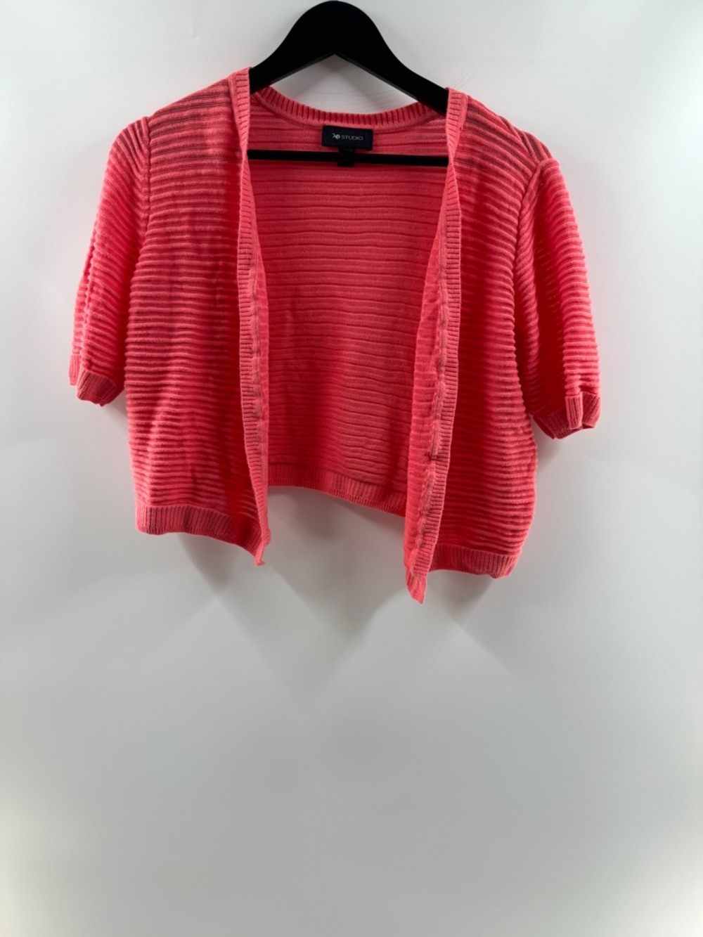 AB Studio Coral Open Front Cardigan – Women’s Large